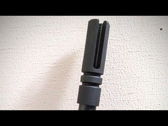 Quick presentation.....JP Enterprise's 3 prong flash hider(1/2-28 thread)