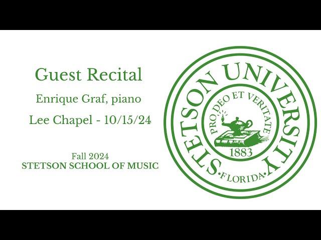 Guest Recital - Enrique Graf - Lee Chapel - 10/15/24