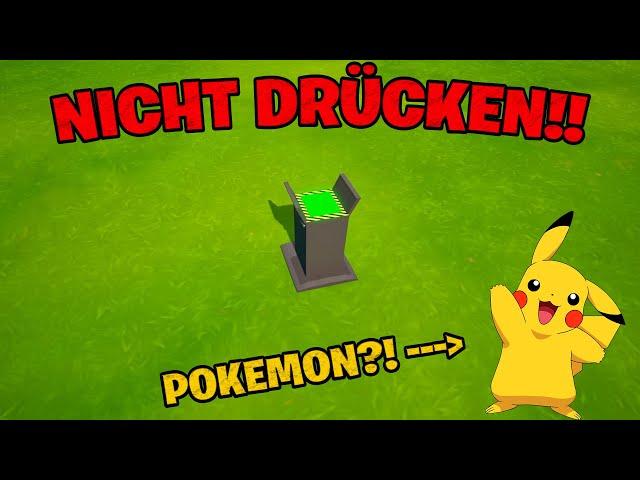 Wir dürfen NICHT den KNOPF drücken in FORTNITE.. (Pokemon Special!) ️