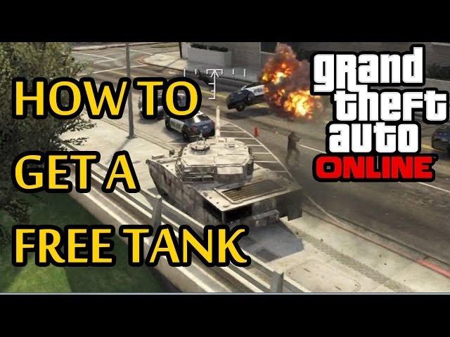  GTA 5 Online - How To Get A FREE TANK!