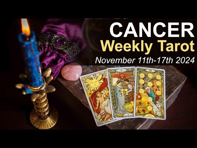 CANCER WEEKLY TAROT READING "ONE FINAL CHANCE" November 11th to 17th 2024 #weeklytarotreading