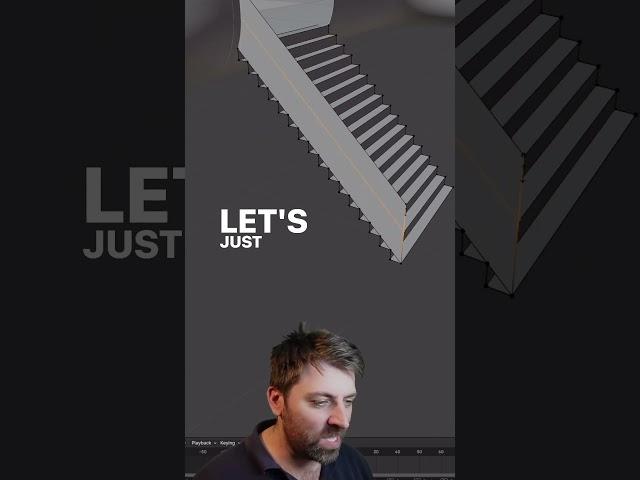Blender Quick Tip: How to Create a Stylish Handrail in 30 Seconds