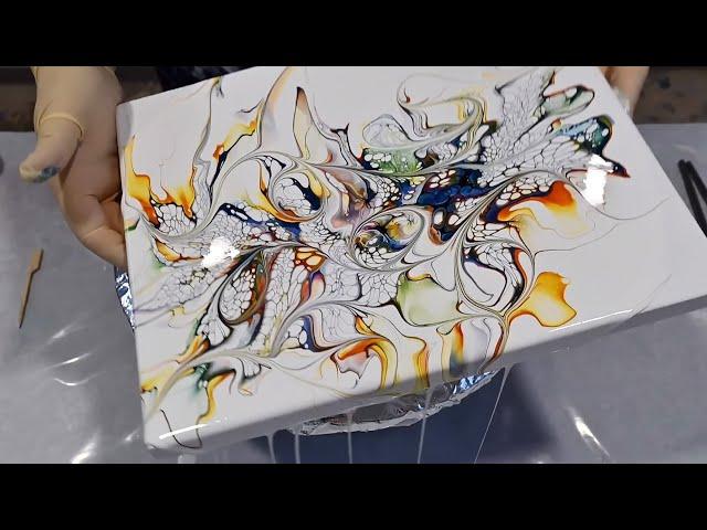 Unlocking the Secret to Mesmerizing Webbing Effects in Acrylic Pouring with a NEW Ingredient