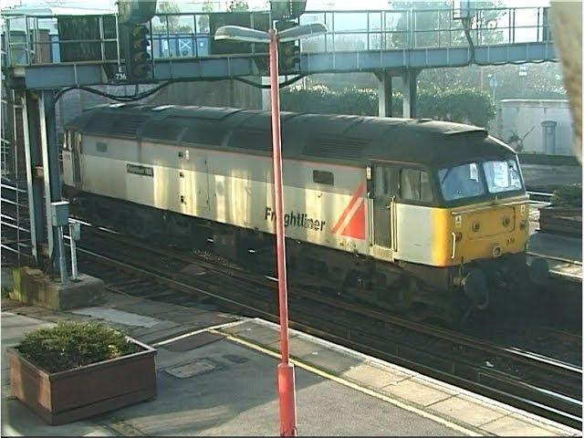 Trains at Southampton Central, January 2000