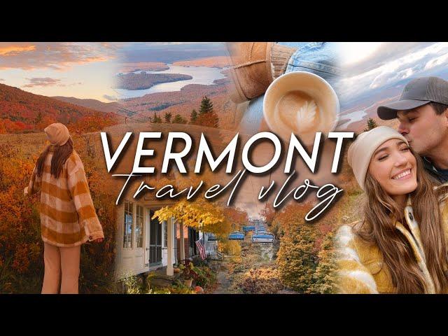 VERMONT TRAVEL VLOG | our cozy fall getaway to Mount Snow, Brattleboro, & Burlington 2022!