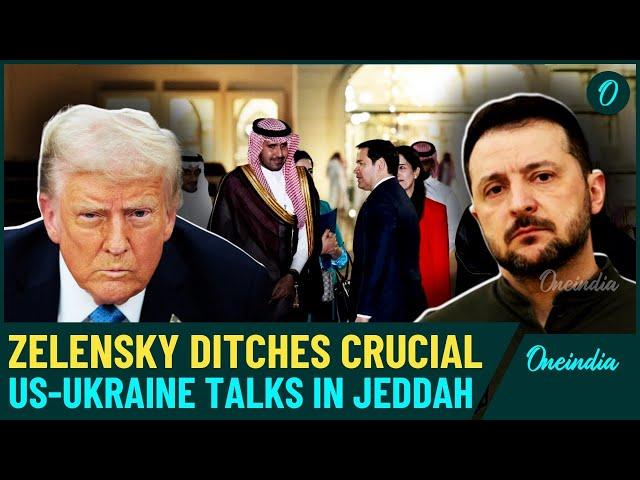 Saudi Arabia Breaking: Zelensky Ditches Trump Again, Ukraine Prez. Peace Talks With Rubio Cancelled?