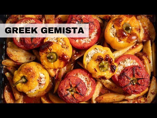 Greek Stuffed Vegetables (Gemista) | Vegan Recipe