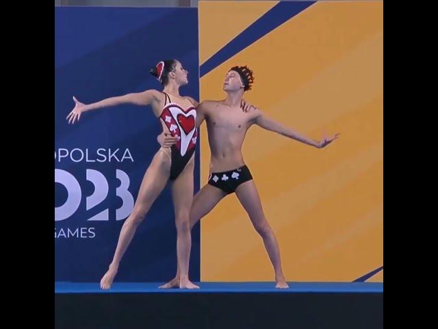 Beatrice Lennon CRASS/Ranjuo Charles TOMBLIN (GBR) | Onland Performance | Artistic Swimming #shorts