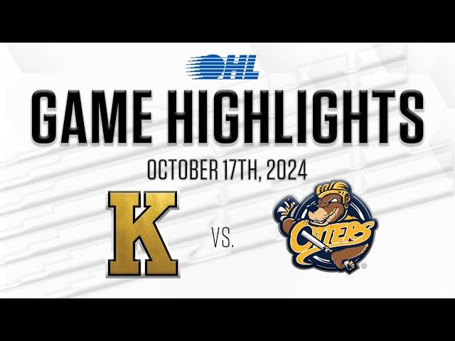 OHL Highlights: Kingston Frontenacs @ Erie Otters Oct. 17, 2024