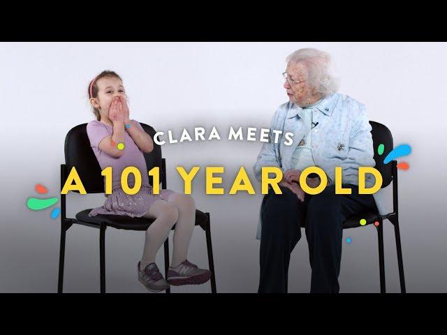 Kids Meet a 101 Year Old (Clara) | Kids Meet | HiHo Kids