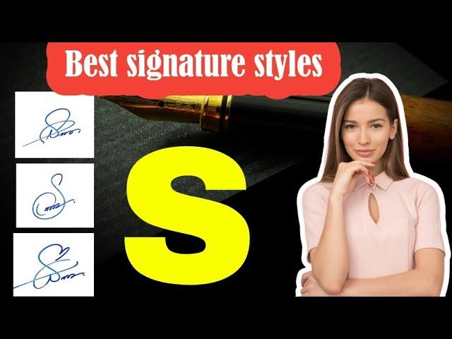 S signature styles | S letter Signature style | Signature with S