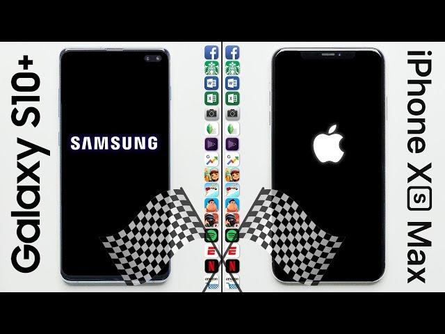 Galaxy S10+ vs. iPhone XS Max Speed Test