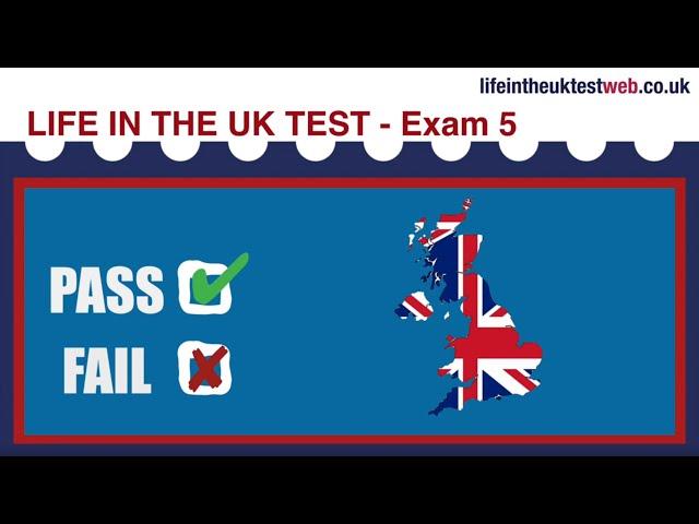  Life in the UK Test 2024 - British Citizenship practice tests  Exam 5