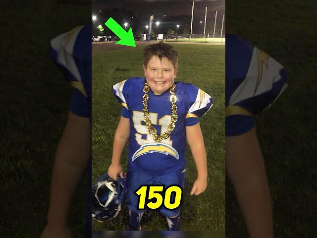 The BEST Football Player In The Class of 2033! #football #40yarddash #lineman #tightends