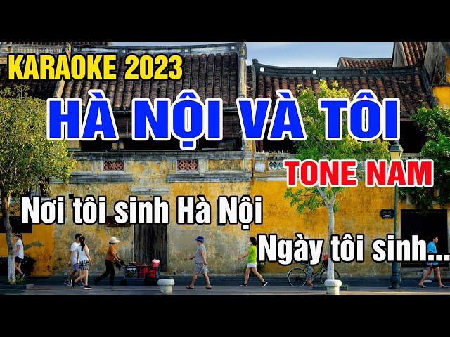 Hà Nội Và Tôi Karaoke Tone Nam Nhạc Sống gia huy karaoke