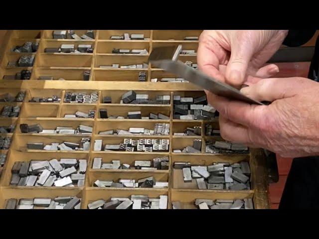 Showing the whole letterpress printing process & getting ready to print for Get Ready Day (Sep. 21)