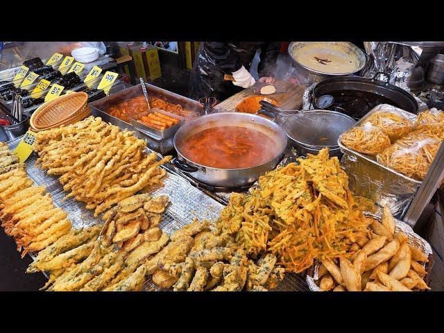 Top11 market snacks enjoyed by Koreans, tteokbokki, tempura, and fish cakes - Street food