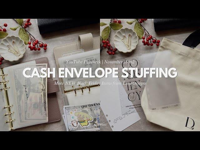 Cash Envelope Stuffing | $862 | YouTube Paycheck | More Black Friday Items From LuxeDesigns