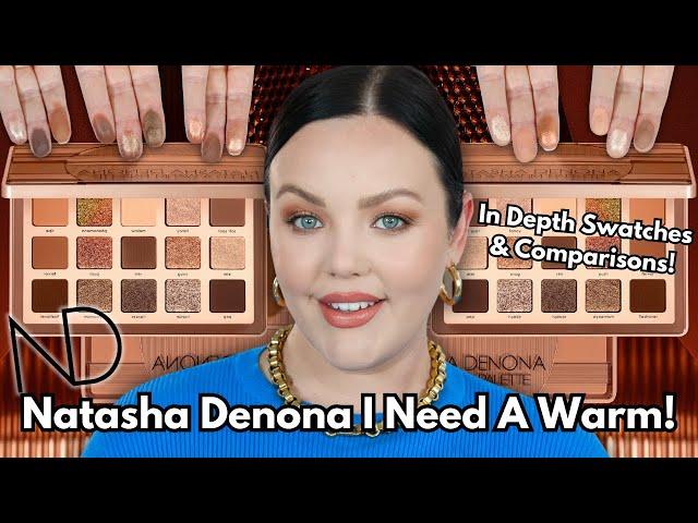 Natasha Denona I Need A Warm Palette | In Depth Swatches, Palette Comparisons & Look!