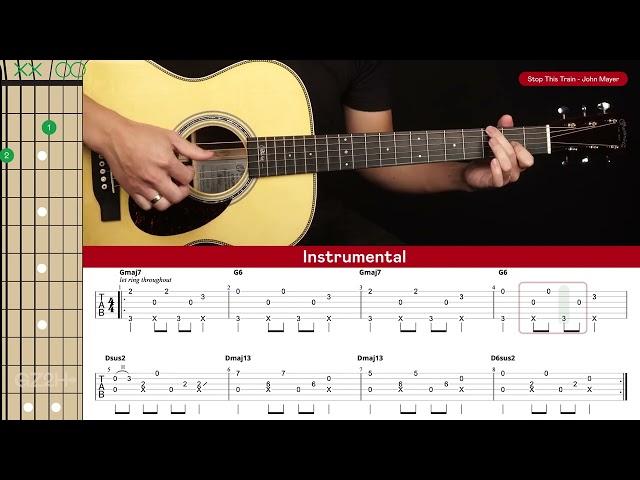 Stop This Train Guitar Cover John Mayer |Tabs + Chords|