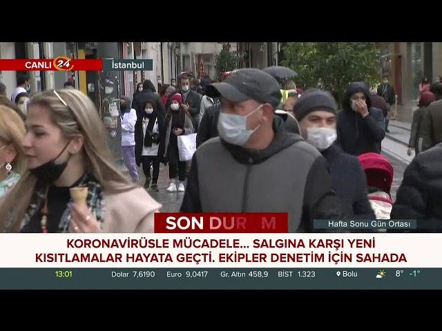 İstanbul'da Koronavirüs Ksııtlamalarında İlk Gün - Melis Bakangöz 24 TV