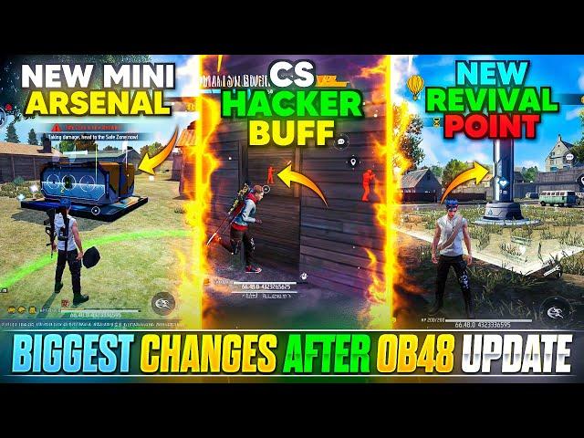 OB48 UPDATE FREE FIRE l FREE FIRE NEW UPDATE l FREE FIRE OB48 UPDATE CHANGES | FF OB48 UPDATE