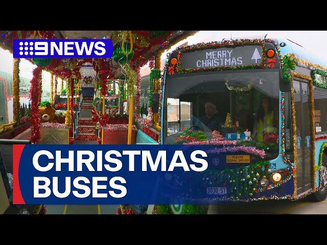 Sydney buses get in on Christmas spirit | 9 News Australia