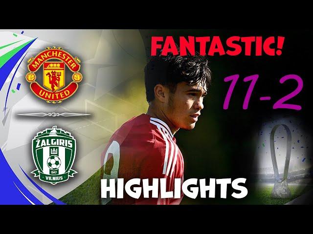 Man United u19 vs FK Zalgiris u19 | UEFA Youth League | Highlights 06-11-2024