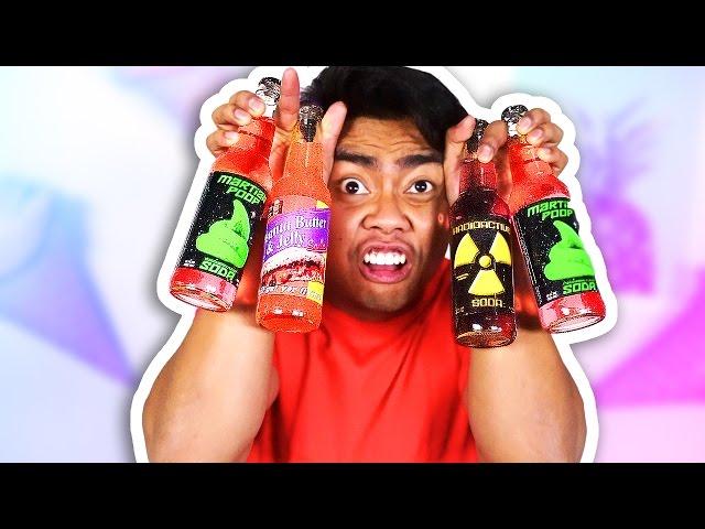 GUAVA JUICE TRIES WEIRD SODAS (EXTREME NASTY)!