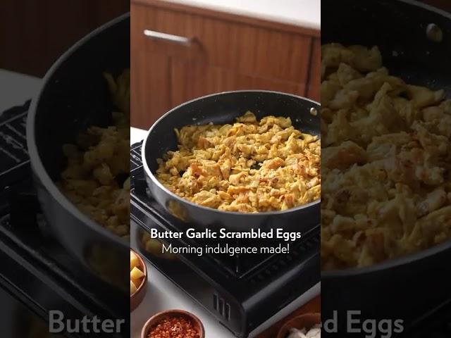 Butter Garlic Scrambled Eggs | A Buttery, Garlicky Delight | Breakfast or Brunch | Borosil