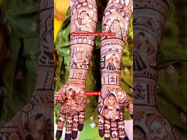 New Bridal Mehndi Design  Aman Mehndi Designer 8755837709 #youtubeshorts#trending#viral#mehndi