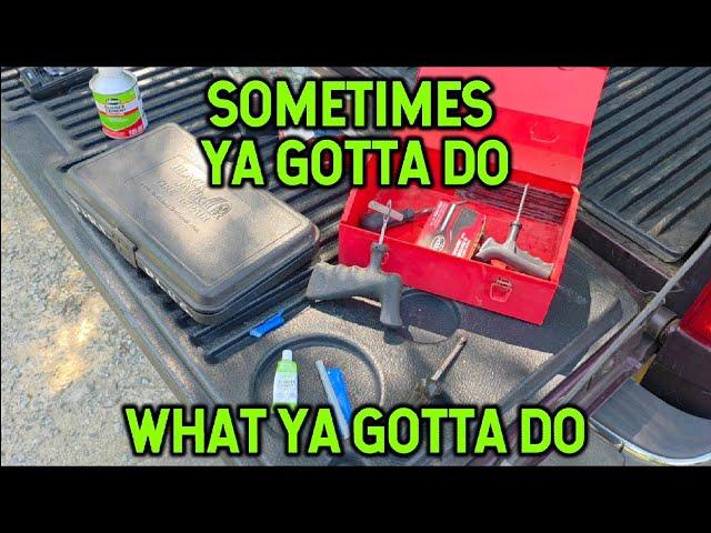 Nail In My Tire. Don't Do What I Do. Except In An Emergency.