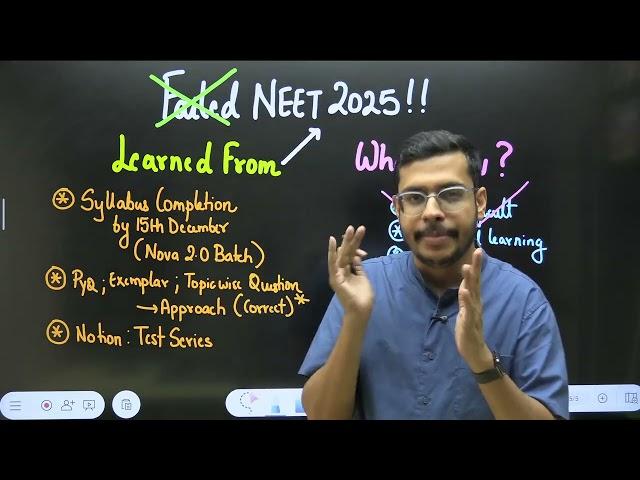 Failed NEET 2025? Watch Before Taking Drop For NEET 2026 !! | Dr. Anand Mani