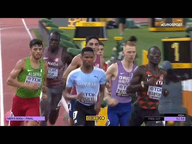 Mens 800m Final - Budapest 2023