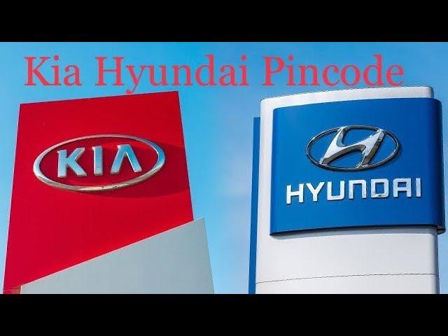KIA HYUNDAI PIN CODE  CALCULATOR