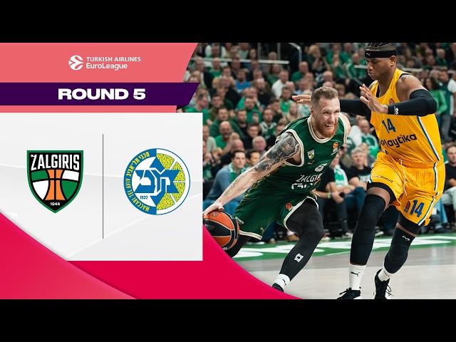 STRONG First Half Paves the Way | Zalgiris - Maccabi | BASKETBALL HIGHLIGHTS R5