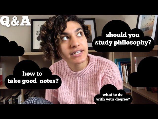 Studying Philosophy Q&A | note-taking, post-grad, thinking skills and more...