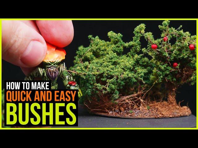 Make Quick and Easy Wargaming Bushes