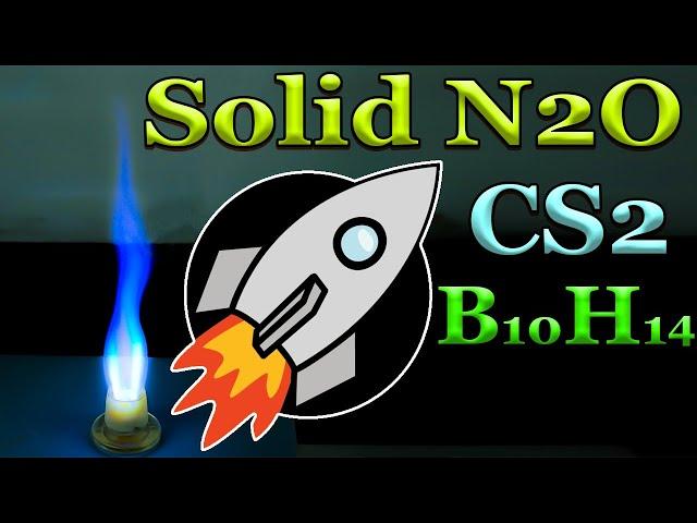 Barking dog reaction SOLID N2O/ Propellant N2O + Decaborane