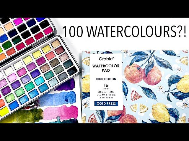 Watercolour Palette and Paper Review From GRABIE!