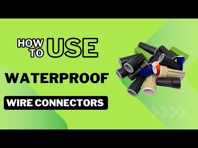 Discover the Ultimate Waterproof Wire Connectors: Silicone Gel-Filled for Outdoor Usage