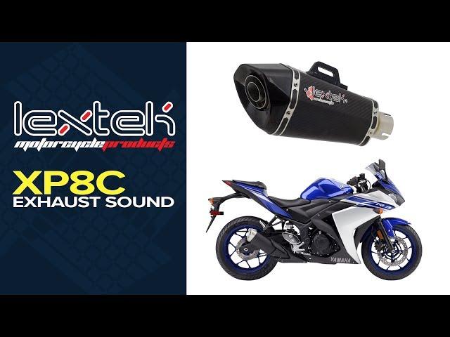 Lextek XP8C Full System Exhaust Sound: Yamaha YZF R3 (15-18)