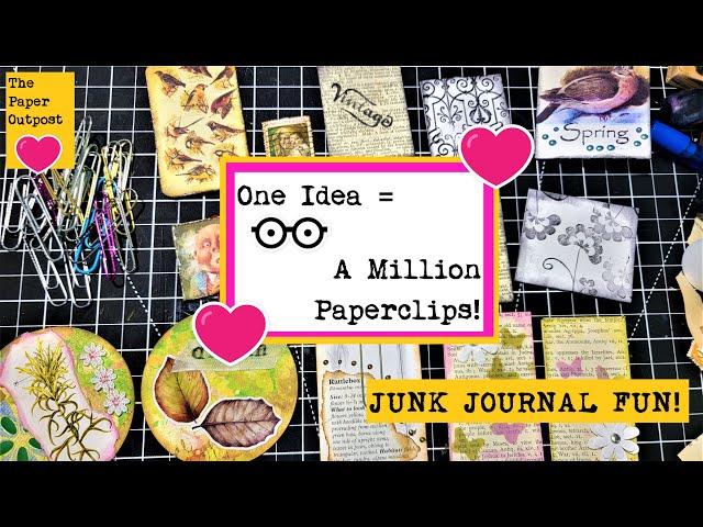UNBELIEVABLY EASY JUNK JOURNAL PAPER CLIPS! Part One! The Paper Outpost! :)