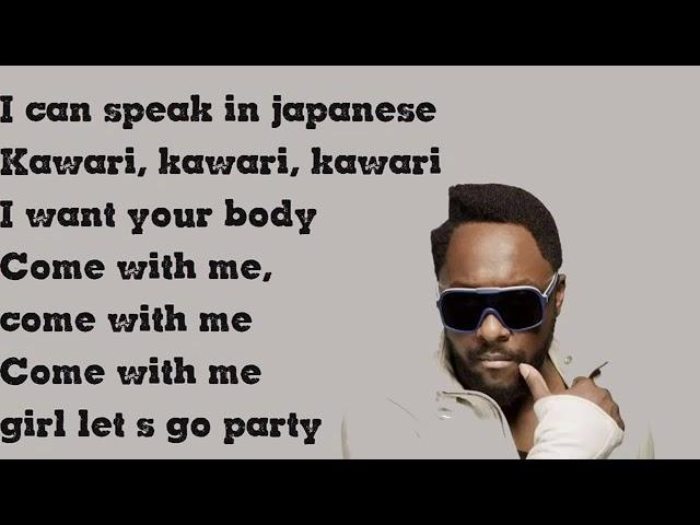 WILL I AM   It's my birthday Lyrics