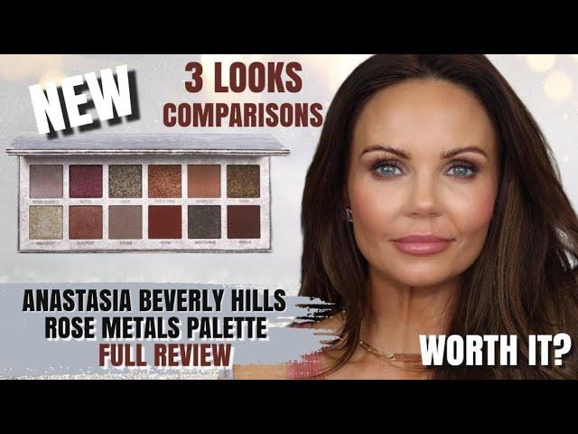 ANASTASIA BEVERLY HILLS ROSE METALS PALETTE REVIEW | 3 LOOKS | COMPARISONS