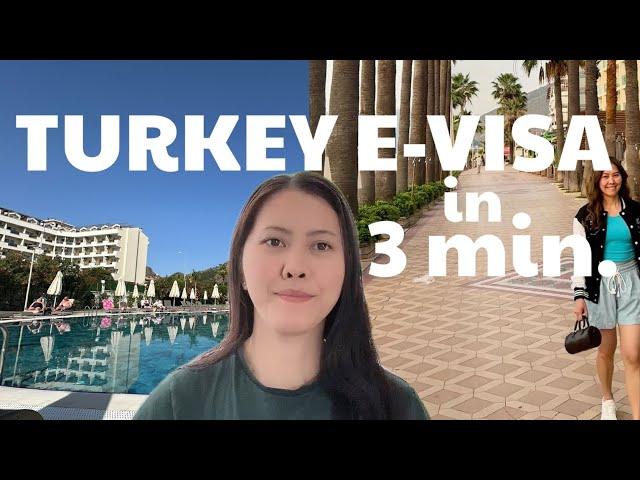 TURKEY EVISA in 3 MINUTES || ALL ONLINE