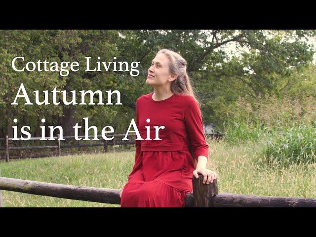 Making a Cozy Autumn Cottage ️ Nature Walk  Autumn Dresses Look-book  October Silent Vlog ️ 