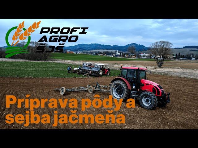 Príprava pôdy a sejba jačmeňa 2024 - PROFI AGROS ŠJŠ