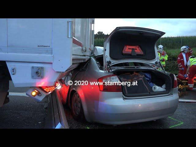 29.07.2020 A1 Verkehrsunfall mit Menschenrettung