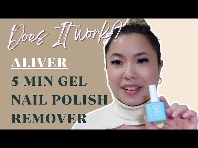 Aliver Gel Nail Polish Remover Review and Demo - Does it work??